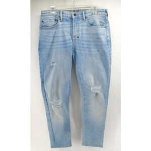 PRPS Men's Windsor Fit Stretch Blue Jeans Distressed‎ Size 32